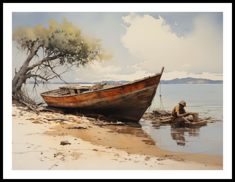 Plakat 80x60cm Spokój Przybrzeża zdjęcie 3