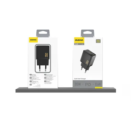 ładowarka dudao a26 pd20w gan usb-c - czarna na Arena.pl