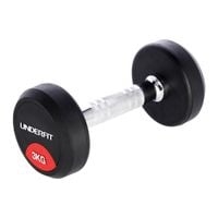 Hantla gumowana 3 kg UNDERFIT do ćwiczeń siłowych fitness