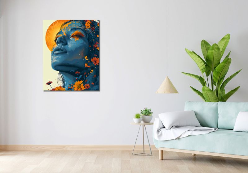 Obraz 70x90cm Deszcz Słoneczny zdjęcie 2