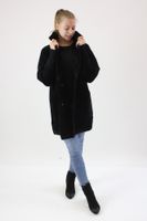 Klasycznym płaszcz Alpaka Marcela Standard Czarny UNI