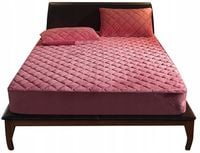 POKROWIEC NA MATERAC OCHRANIACZ NAKŁADKA TOPPER WELUR WODOODPORNY 180x200