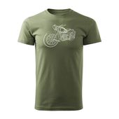 Koszulka motocyklowa na motor M72 Dniepr Ural męska khaki REGULAR XXL