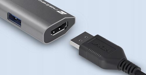 Hub USB Natec Fowler Slim USB-C - 2xUSB / HDMI na Arena.pl
