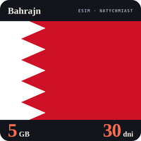 Karta eSIM Internet Bahrajn 5 GB na 30 dni - bez rejestracji