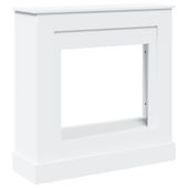 Obudowa kominka, biała, 90x30x90 cm, materiał drewnopochodny