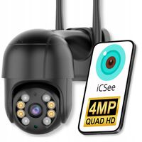 KAMERA WIFI IP SMART OBROTOWA 4MP QUAD HD MONITORING ZOOM 4X DETEKCJA ICSEE