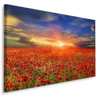 Obraz Ścienny MAKI Zachód Słońca Pejzaż 3D 90cm x 60cm