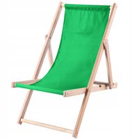 Leżak Ogrodowy Fotel Plażowy Składany Drewniany