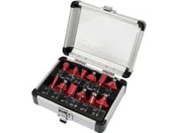 zestaw frezów widiowych do drew.trzpień fi 6mm 12 cz. - yt-68006