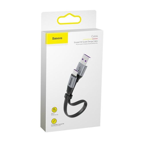 BASEUS SC5A/QC3.0 TYPE-C CABLE 23CM GREY na Arena.pl