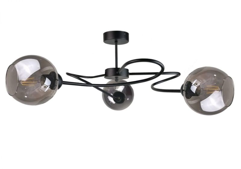 Lampa sufitowa 3xE27 BLOM BLACK zdjęcie 1