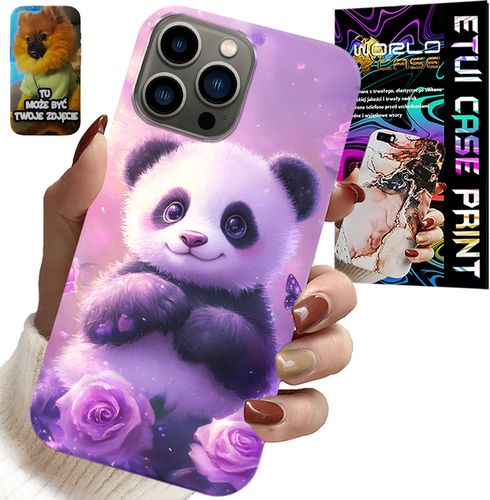 ETUI DO IPHONE 13 PRO - SŁODKA PANDA WZORY DLA DZIECI + SZKŁO na Arena.pl