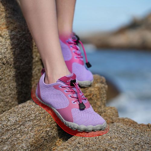 Buty do Wody dla Dzieci na Plażę Jeżowce Fioletowe 33 EU Antypoślizgowe na Arena.pl