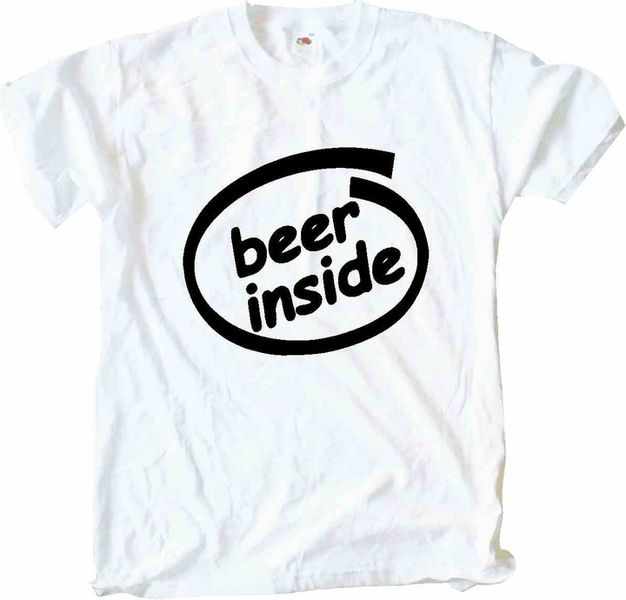 Beer Inside, intel, Koszulka T-shirt zdjęcie 1