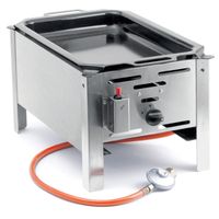patelnia gazowa bake master mini 290x480mm 5.8kw - hendi 154601