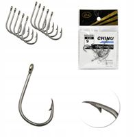 Zestaw Haczyk Haczyki DL CHINU 9 B. Nickel 10szt