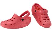 Klapki krokodylki kołyskowa podeszwa czerwone rozmiar 35