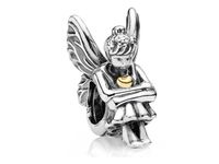 Rodowany srebrny charms do pandora anioł aniołek angel serce heart srebro 925 PAS180