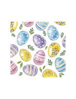 Serwetki papierowe wielkanocne pastelowe pisanki, 20 szt.