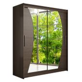 Szafa przesuwna WESTA X 150 z lustrem - CHOCO