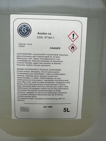 Aceton Czysty 5L zdjęcie 3
