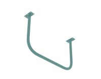 drążek do podciągania sufitowy turkusowy