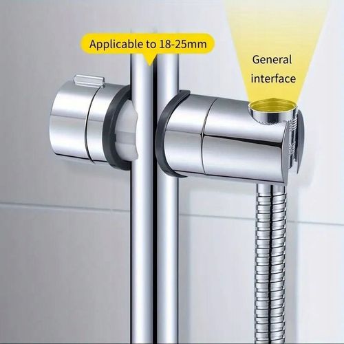 Uchwyt na słuchawkę do drążka prysznicowego m22/25 uniwersalny chrom na Arena.pl