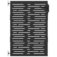 Brama ogrodowa, Bramka ogrodowa 85x100 cm z cortenu w kwadratowym designie