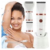 GOLARKA DAMSKA DEPILATOR DO CIAŁA BIKINI NÓG PACH WODOODPORNA USB 3W1