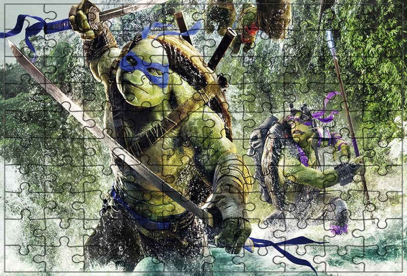 Puzzle Żółwie Ninja zdjęcie 1