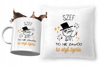 Dla Szefa Zestaw Poduszka + Kubek Na Prezent Z Nadrukiem Ze Zdjęciem