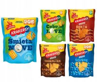 Zestaw Mini Krakersy MIX SMAKÓW (5x100g)