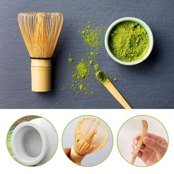 ZESTAW 5 DO CEREMONII MATCHA ZESTAW DO HERBATY MATCHA TRZEPACZKA DO MATCHY zdjęcie 9