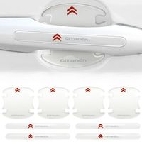 Przezroczyste Naklejki Pod Klamki drzwi samochodu Citroen z Logo 8 sztuk