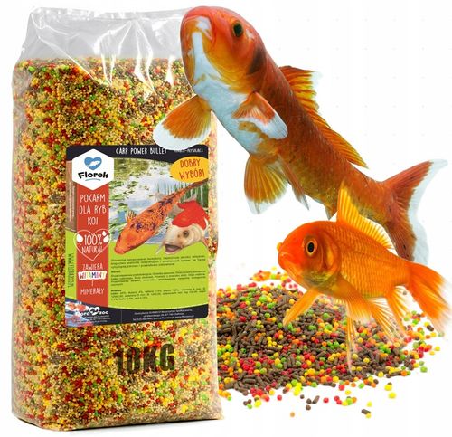 POKARM KARMA PASZA ZANĘTA GRANULAT DLA RYB KOI KARPI NA OCZKO WODNE na Arena.pl