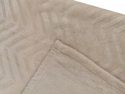 KOC GRUBY NARZUTA DWUSTRONNA CIEPŁA na PREZENT dla CÓRKI 200x220 CM BEŻOWY na Arena.pl