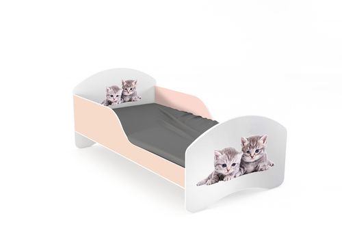 Łóżko dziecięce LEO2 160x80 biało-różowe na Arena.pl