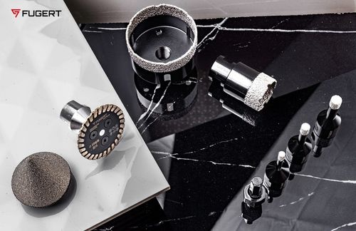 OTWORNICA DIAMENTOWA KORONKA DO GRESU PŁYTEK ZESTAW 6-68MM STOŻEK + na Arena.pl