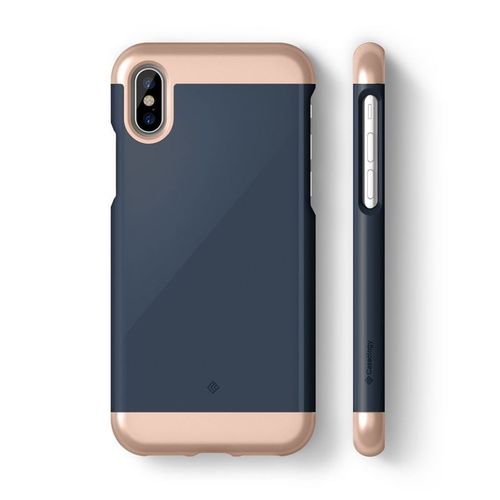 Caseology Savoy Case - Etui iPhone Xs / X (Navy) na Arena.pl