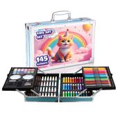 ZESTAW ARTYSTYCZNY PLASTYCZNY KREATYWNY NA URODZINY DLA DZIECKA WALIZKA