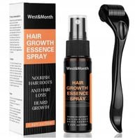 Zestaw na porost włosów brody Serum 30ml + Derma Roller Włosy Broda Masażer