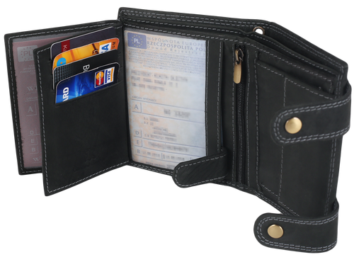 portfel męski skórzany 2901-bic black na Arena.pl