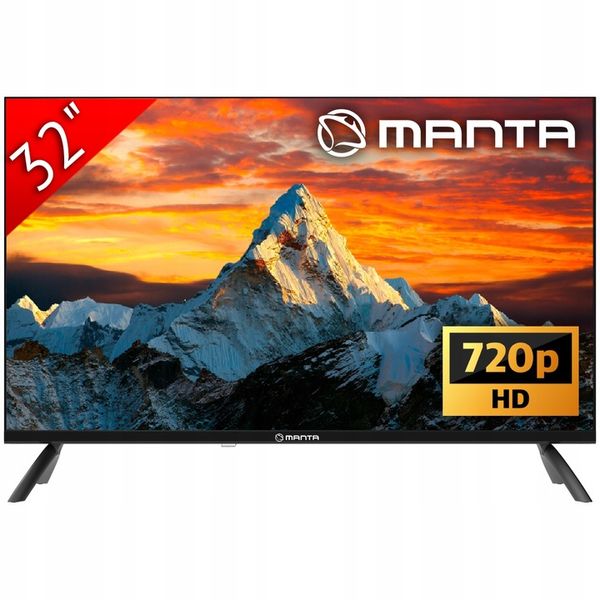 Smart TV Telewizor 32 cale Android HD LED dekoder DVBT2 WIFI LAN USB Manta zdjęcie 1