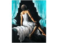 OBRAZ KOBIETA TURKUSIE