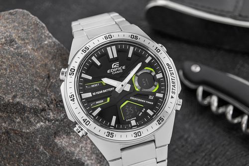 zegarek męski casio edifice efv-c110d-1a3vef + box na Arena.pl