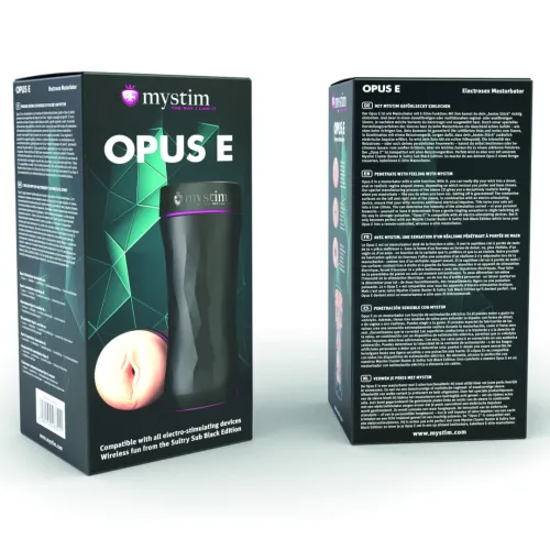 mystim opus e-masturbator system do elektrostymulacji z wkładką tpe na Arena.pl
