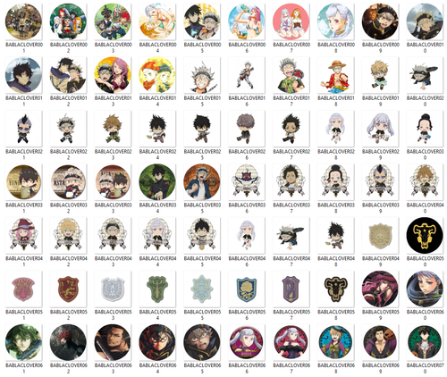 Przypinka Black Clover DO WYBORU na Arena.pl