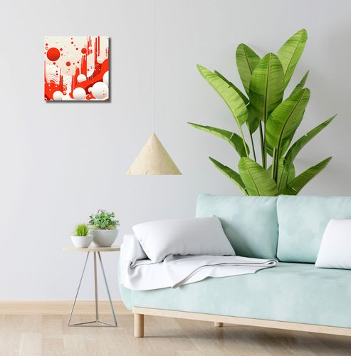 Obraz 30x30cm Krwiście Czerwone Wibracje na Arena.pl