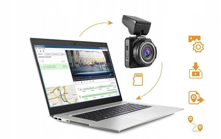 Wideorejestrator Navitel R5 GPS 64 GB Karta mSD zdjęcie 7